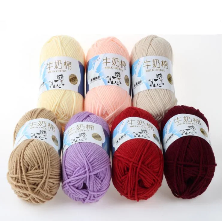 Hot Sale Milk Cotton Yarn with 73 Colors