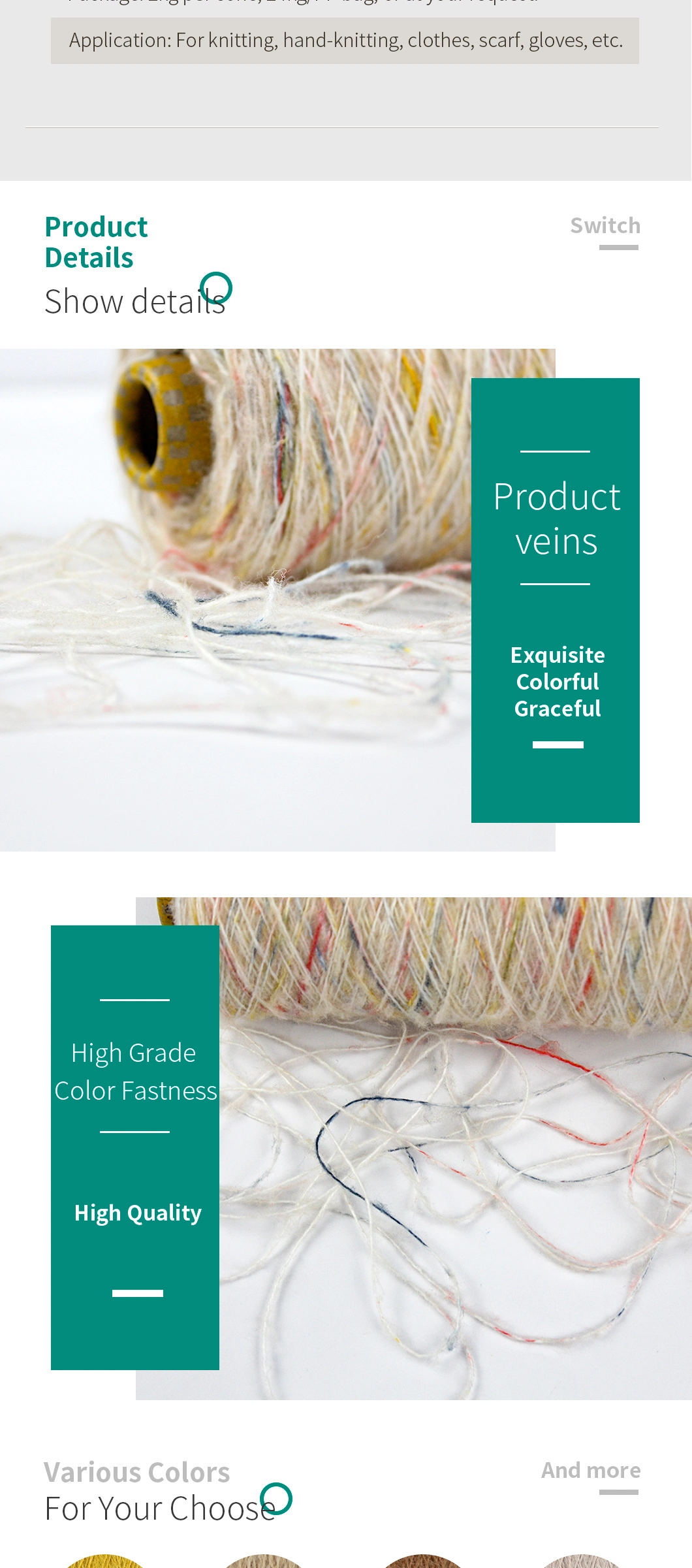 Kingeagle Wool Mohair Blended Yarn for Knitting