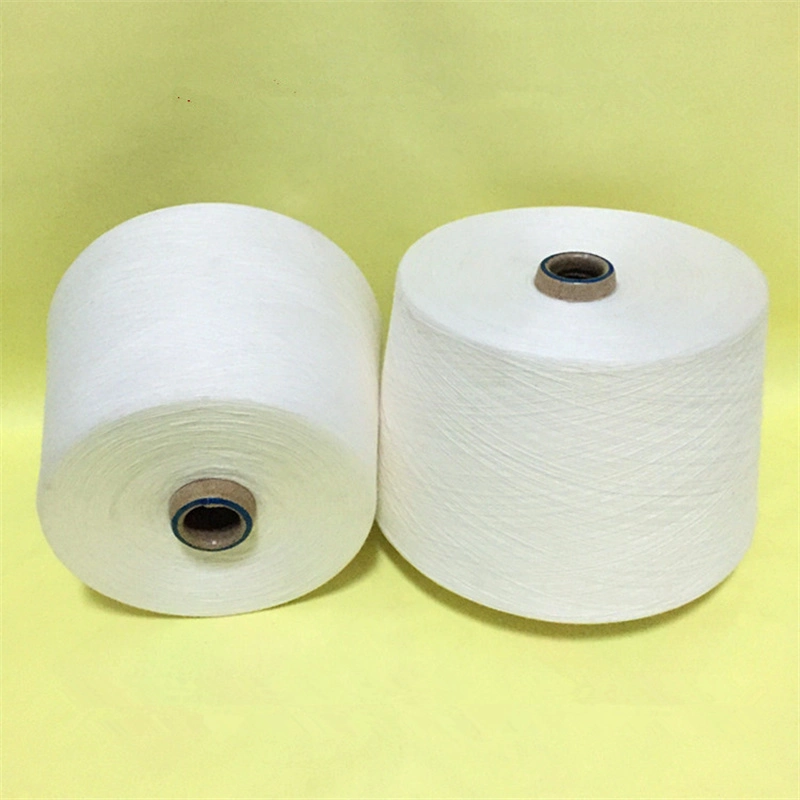 Factory Raw White 60/40 55/45 50/50 Polyester Cotton Blended PC CVC Yarn