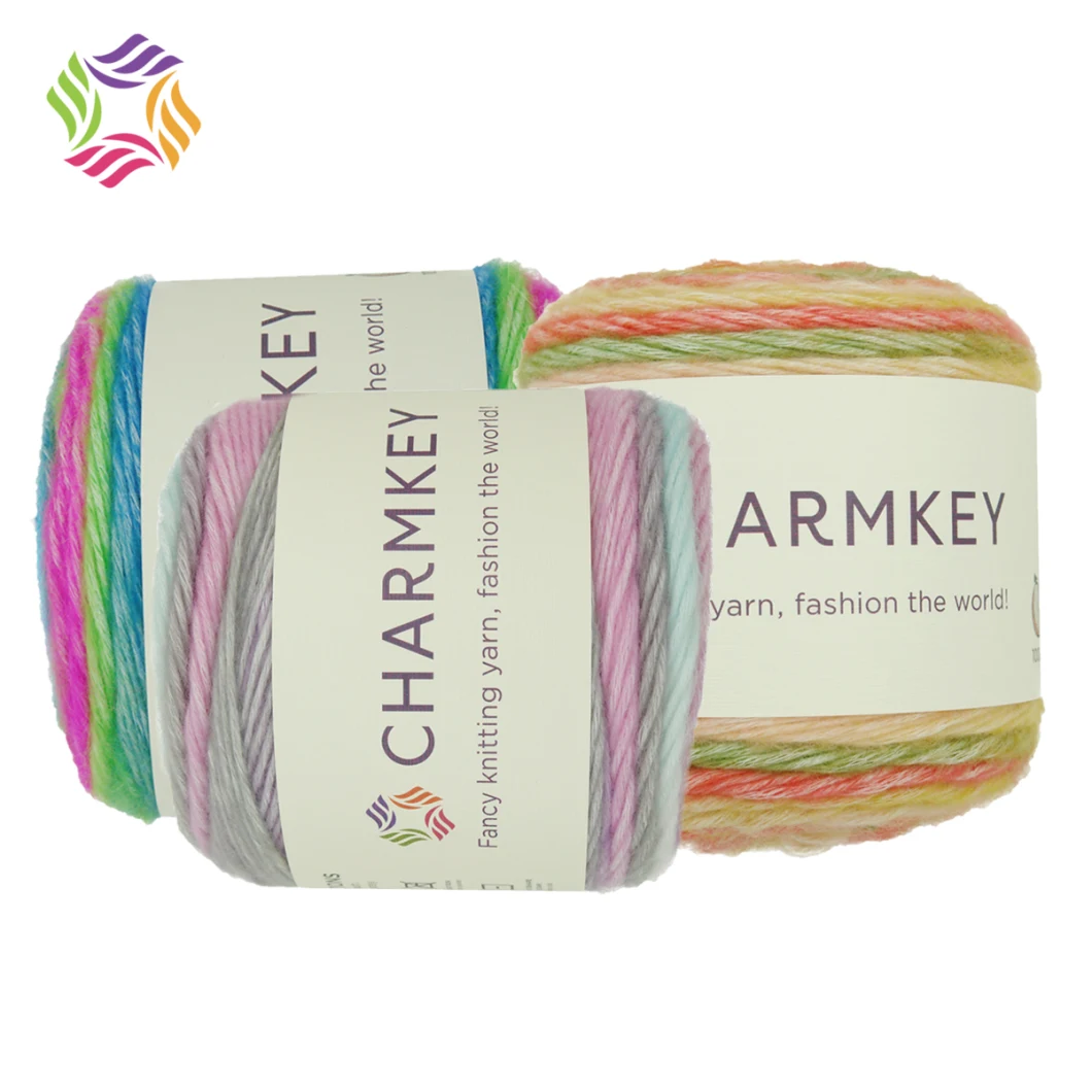 Wholesale Cake Yarn Chunky Hand Knitting Yarn Mohair Yarn