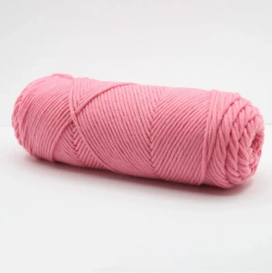 Melange häkelgefärbter Stoff Chenille grobes recyceltes Polyester-Milch-Baumwoll-Mischgarn zum Stricken von Teppichdecken