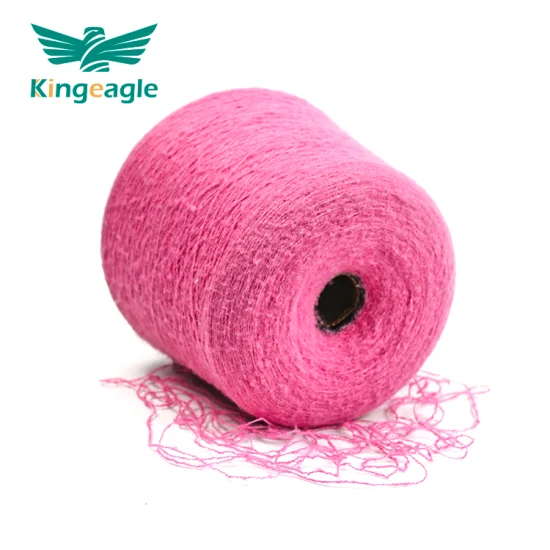 Kingeagle weiches Wollmischgarn, Mohair-Pinselgarn für Textilien, 13 nm
